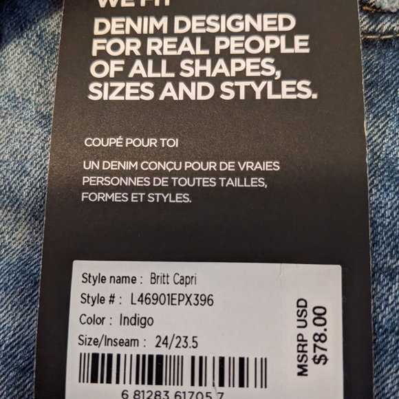 Silver Jeans Co. Size 24 Jean Capris NWT - Picture 8 of 8